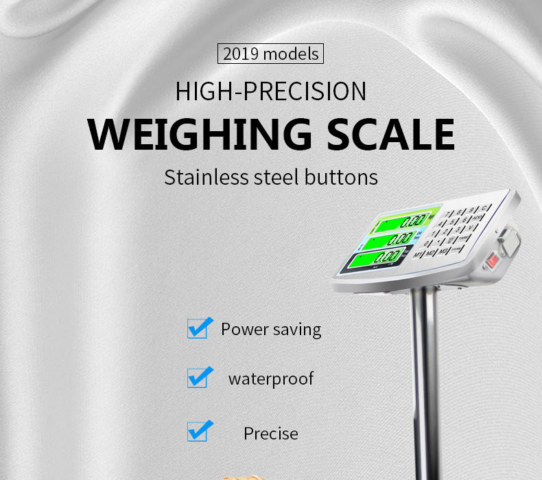 FOREVER SCALES 330 lbs GSM Digital Bench Weighing Scale 150 kg 50g Accuracy Portable Platform Weight Scales