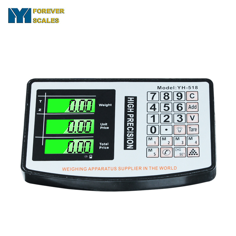 Iron Material Electronic Weighing Balance LCD Display Screen TCS Bench Scale 600kg Digital Platform Weighing Scales for Sale