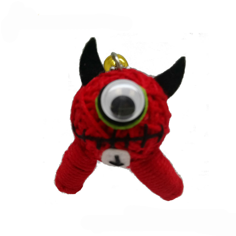 Promotional Candy Crane Small Capsule Toy Big Eye Monster Voodoo Doll for Vending Machine