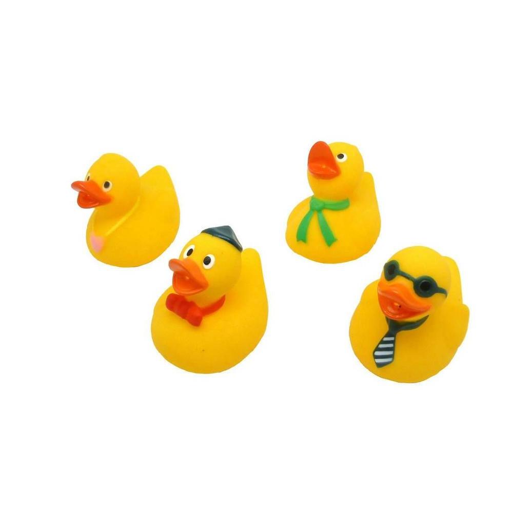 Promotional Gift Small Capsules Toys Egg Weighted Floating Yellow Rubber Vinyl Ducks for Vending Machines