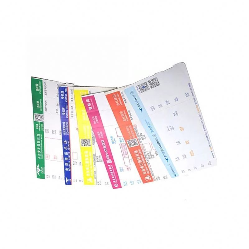 Factory Supply Factory Price Thermal Paper Boarding Pass Airline Ticket