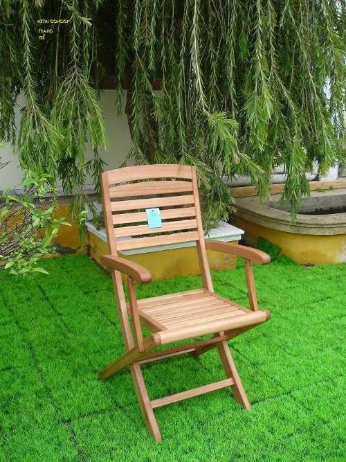 Outdoor Wooden Folding Armchair, Acacia, Vietnam acacia wooden furniture, outdoor furniture