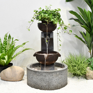 New Product Ideas 2022  Bowl Shape Led Water Fountain  Waterfall Fountain Outdoor for Patio Yard Garden