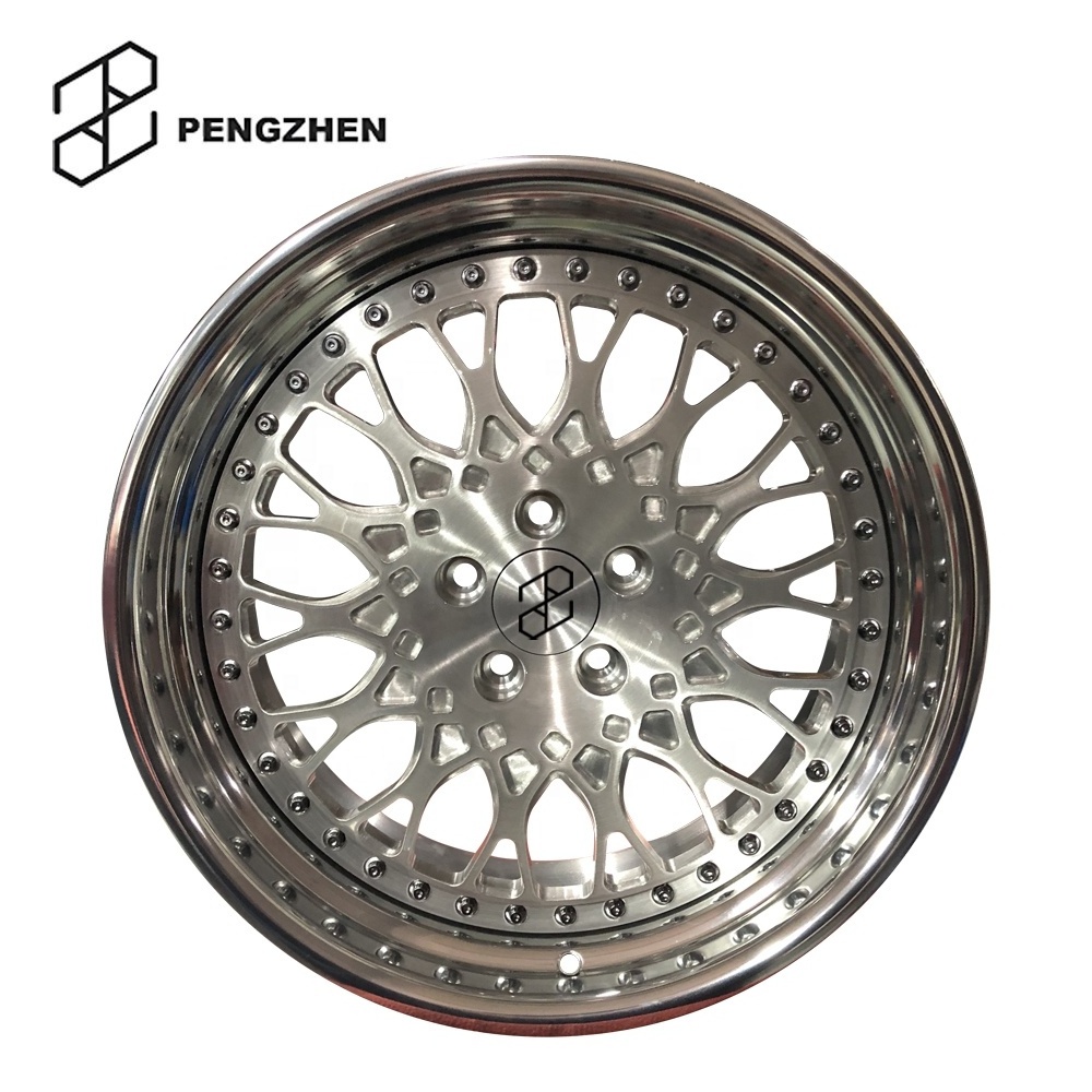 PENGZHEN Big Lip Surface Polished Wheel 18 Inch 19 Inch 20 21 22 Inch Forged Passenger Car Wheels For Modify Cars