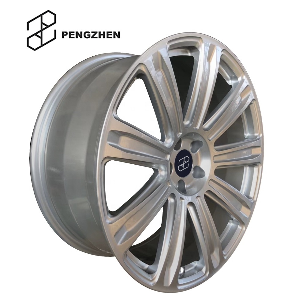 Pengzhen 19 20 21 22 inch Forged Alloy Wheels Car Rims Mmulti Spoke Silver Color 5x120 for Land Rover