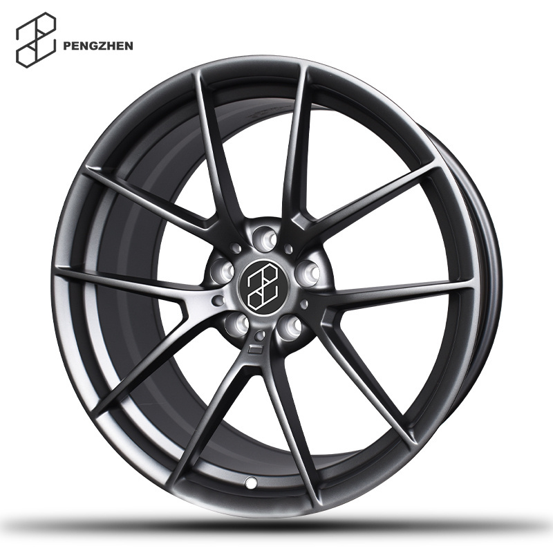 Pengzhen Gunmetal Grey 5 Spoke Car Monoblock Alloy Wheel Rims 20