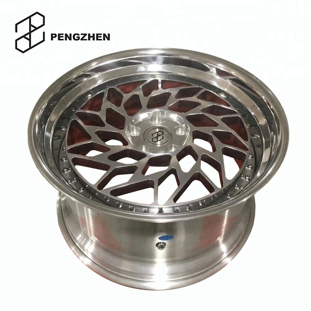 Pengzhen Custom 19 20 22 Inch 20x12 Step Lip Deep Dish Wheels 2 Piece 5 Lug  5x114.3 5x120 Racing Aluminum Alloy Wheels Rims