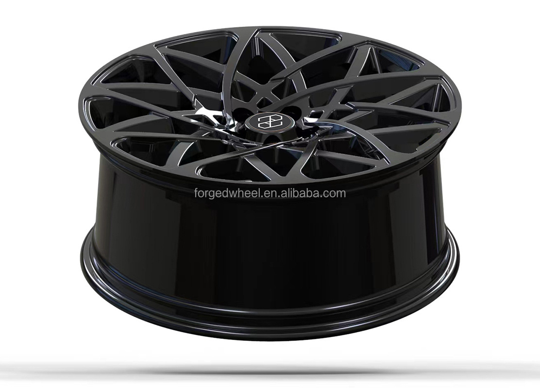 Pengzhen 20 inches Multi Spoke Lip Gloss Flower Black Alloy Staggered-Wheels 5x120 Car Rims for Land Rover Defender 2020