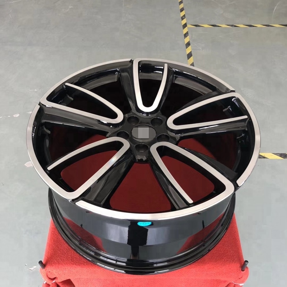 Pengzhen satin black and sliver machined lip 19 20 21 inch 5x112 forged alloy wheels rims for Bentley