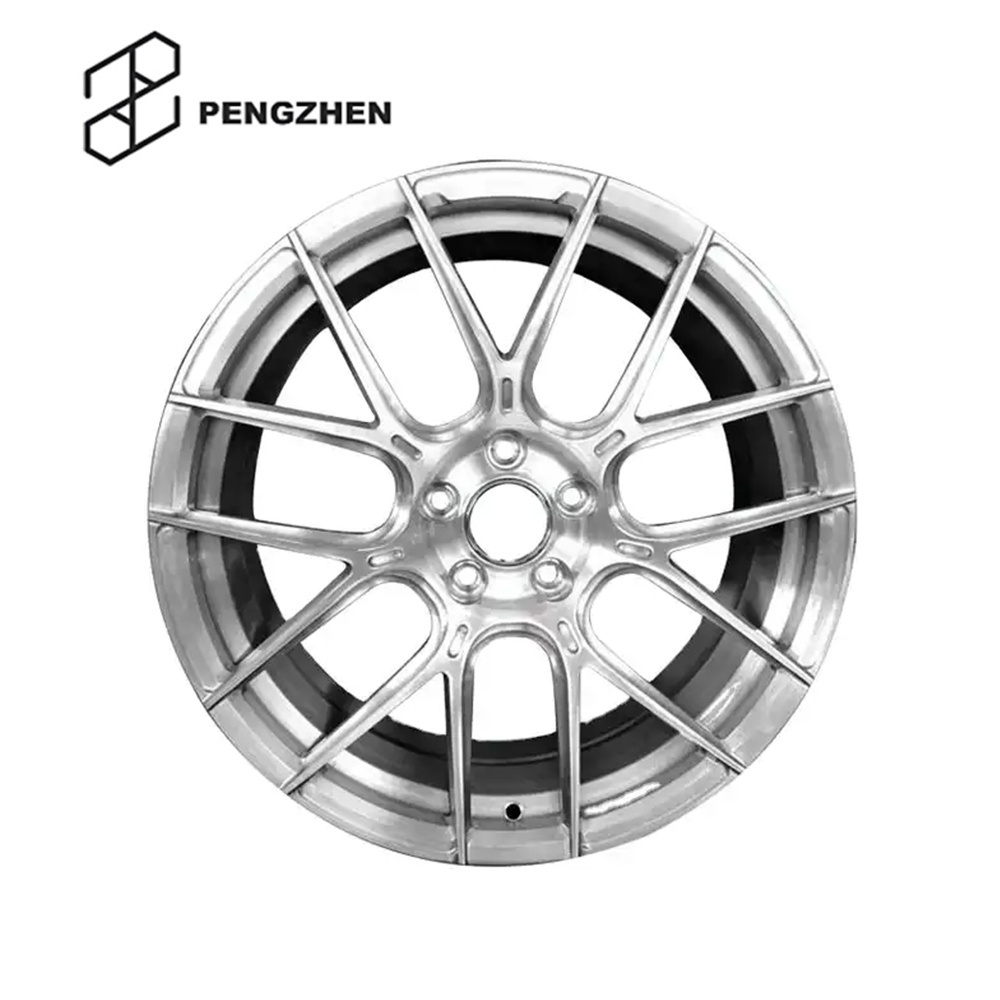 Pengzhen 7 spoke concave 18 19 20 inch 5x112 Brushed Silver Rims Alloy Wheel for Mercedes w210