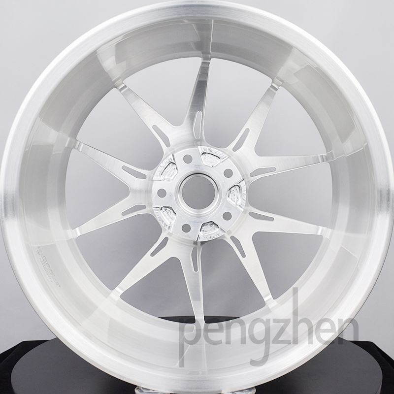 Pengzhen New Design 5 Double Spokes Rims Brushed Silver 18 inch 5x120 ...