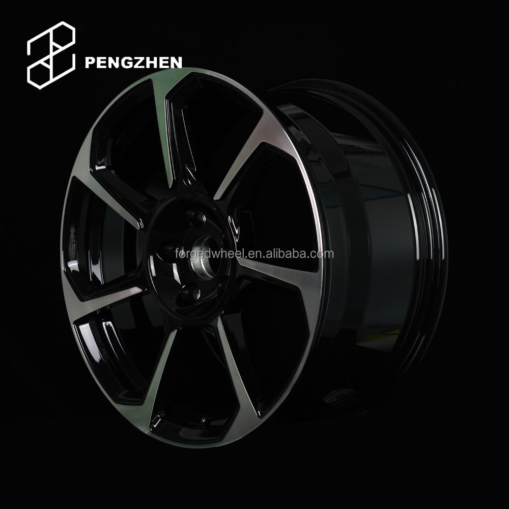 Pengzhen Aftermarket Black and Silver Car Rims 5 Holes 19 20 inch Forged Alloy Aluminum Wheels for Audi