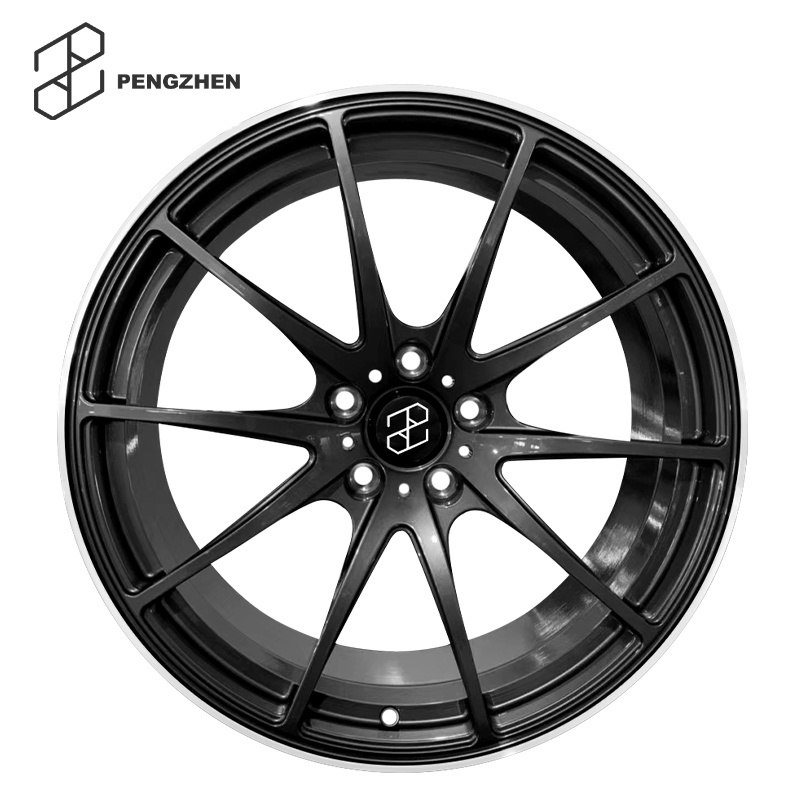 Pengzhen Monoblock Alloy Paint Multi Spoke Wheels Matte Black 17 18 inch Rims  for Audi a5 2011 2018