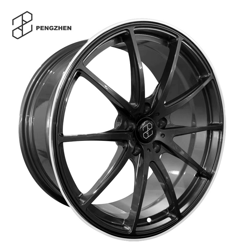 Pengzhen Monoblock Alloy Paint Multi Spoke Wheels Matte Black 17 18 inch Rims  for Audi a5 2011 2018