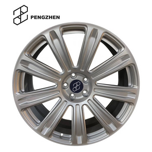 Pengzhen 19 20 21 22 inch Forged Alloy Wheels Car Rims Mmulti Spoke Silver Color 5x120 for Land Rover