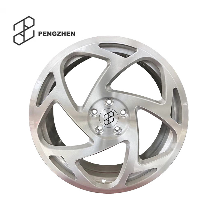 Pengzhen Forged 6061 Aluminum Alloy 18 19 20 5x112 Brush Finishing Monoblock Car Wheels For Audi a3 s8 q7 r8 Sq5