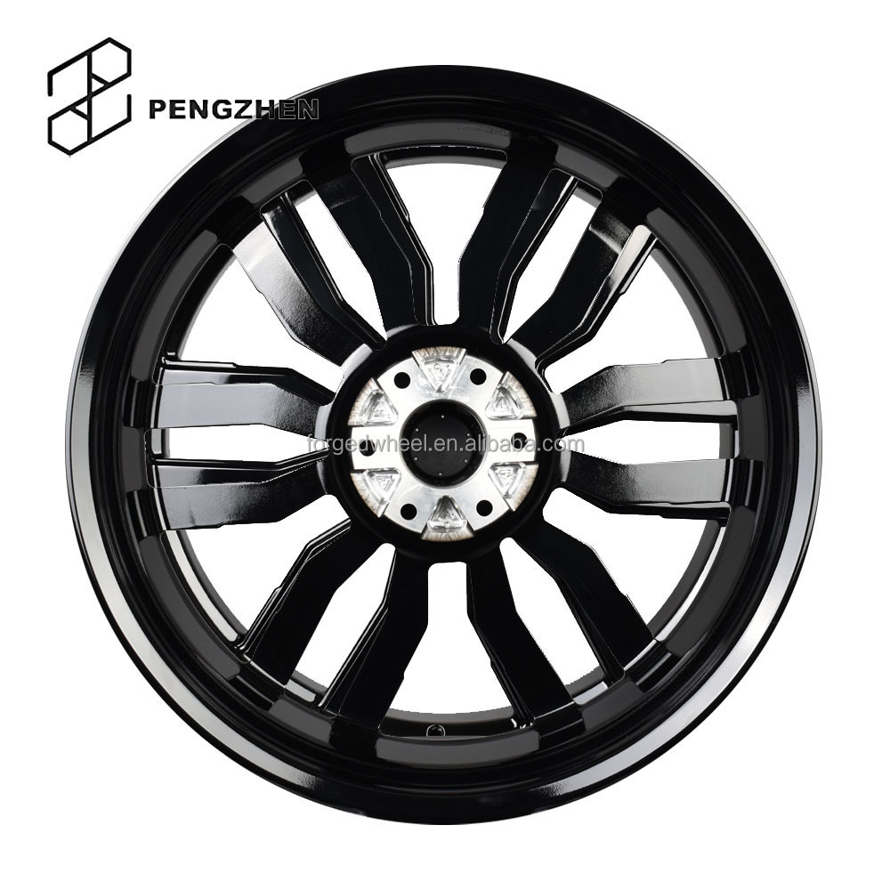 Pengzhen black color negative offset forged 26 inch 26 x 14 26x12 deep dish truck rims for jeep wrangler