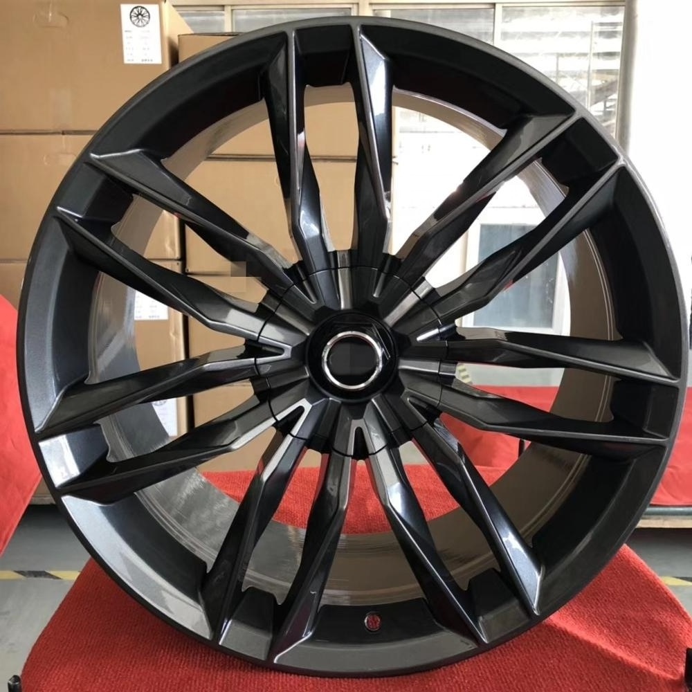 PENGZHEN wholesale custom gun mental gray 5x112 17 18 19 20 21 22 inch rims wheels for Audi sq5 sq7 a7