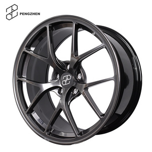 Pengzhen Hyper Black Finish Lightweight 5X114.3 5X100 18 19 20 inch Passenger Car Wheels for subaru brz wrx