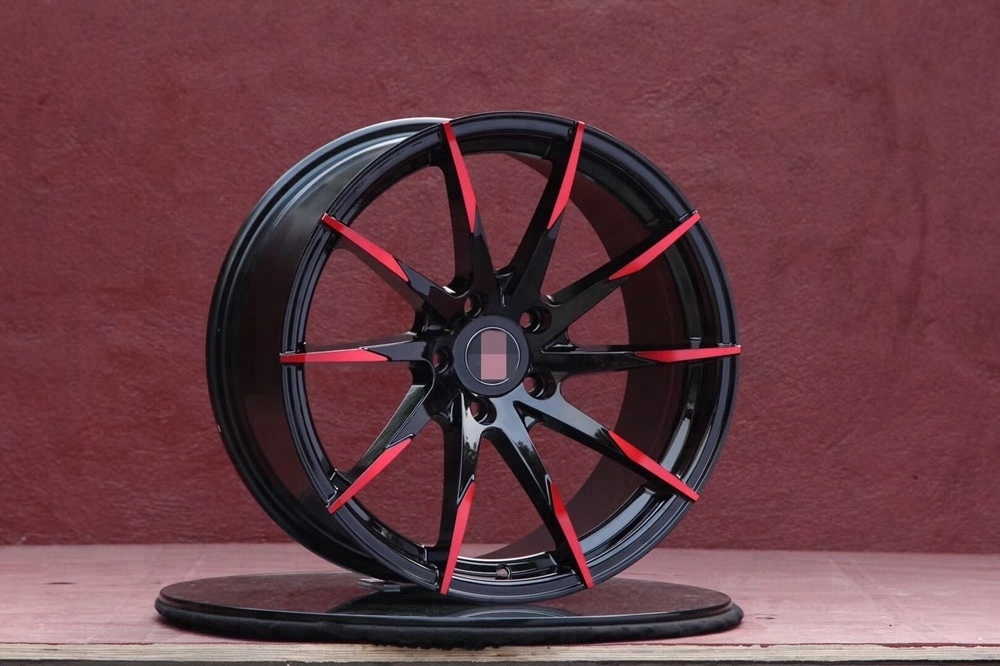 Pengzhen Red Monoblock High Quality Custom 5 Lug 18 19 20 21 inch Wheels Alloy Car Rims for Porsche 911