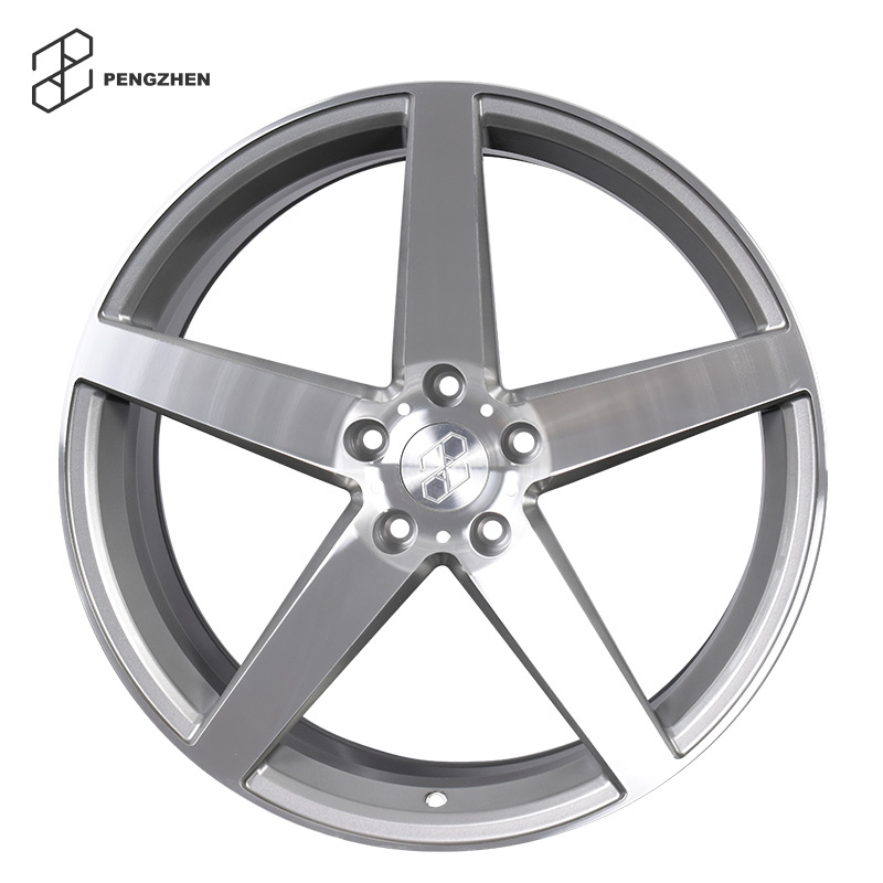 Pengzhen Diamond Five Spoke Cutting 5x120 20 inch 5 Star Spoke Forged Alloy Passenger Car Wheels for BMW X5