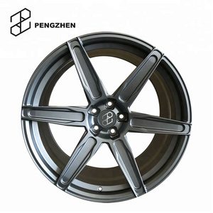 Pengzhen Custom Color Gunmetal Gray Forged Rims 6 Spoke 18 19 20 inch Hub Car Alloy Wheel for Ford mustang