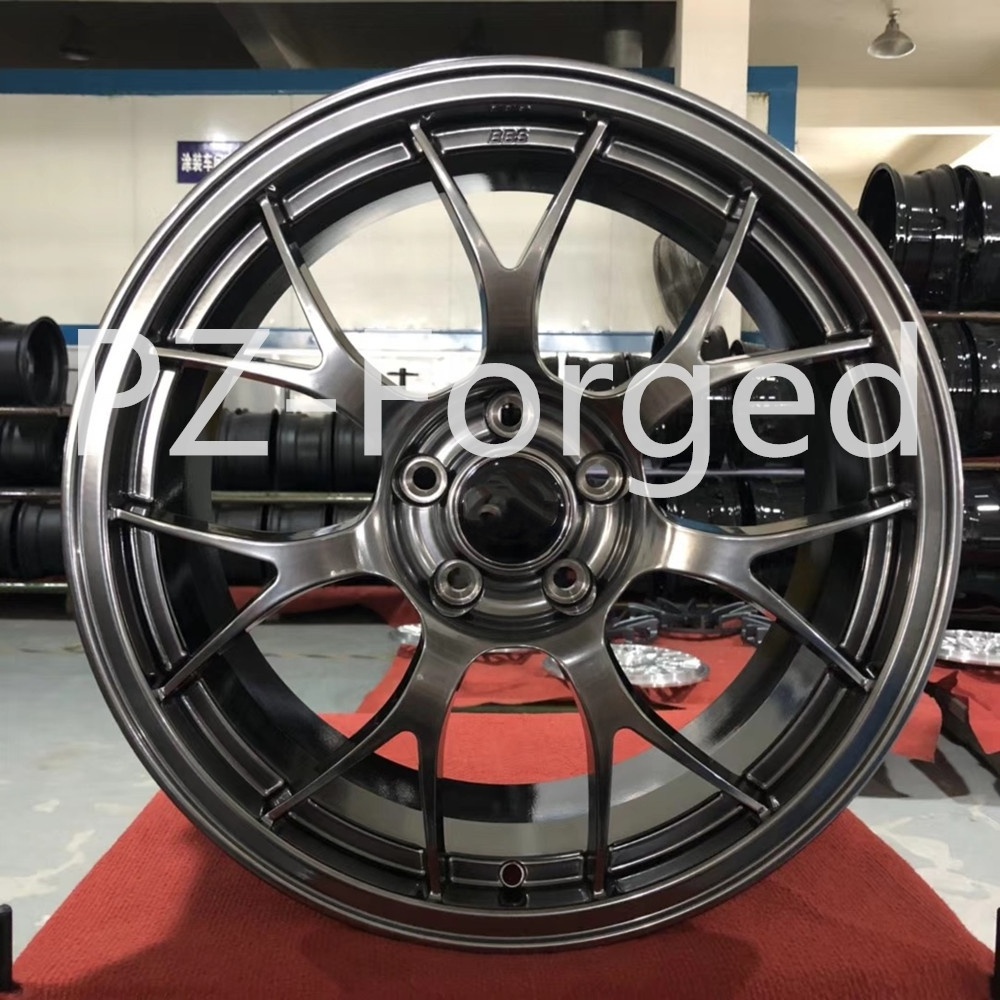 Pengzhen Hyper Black Monoblock 18 20 22 inch 5 Holes 7 Spoke Forged Alloy Aluminum Rims For BMW e60 Mercedes