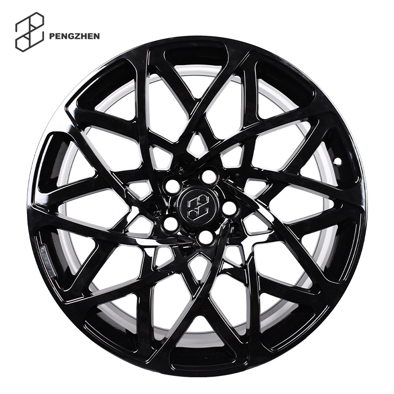 Pengzhen 20 inches Multi Spoke Lip Gloss Flower Black Alloy Staggered-Wheels 5x120 Car Rims for Land Rover Defender 2020