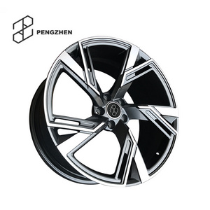 Pengzhen Finishing Machine Face Alloy Wheel Five Spoke 20 Inch 21 Inch Forged Car Wheels Rims For Audi R Series Blade