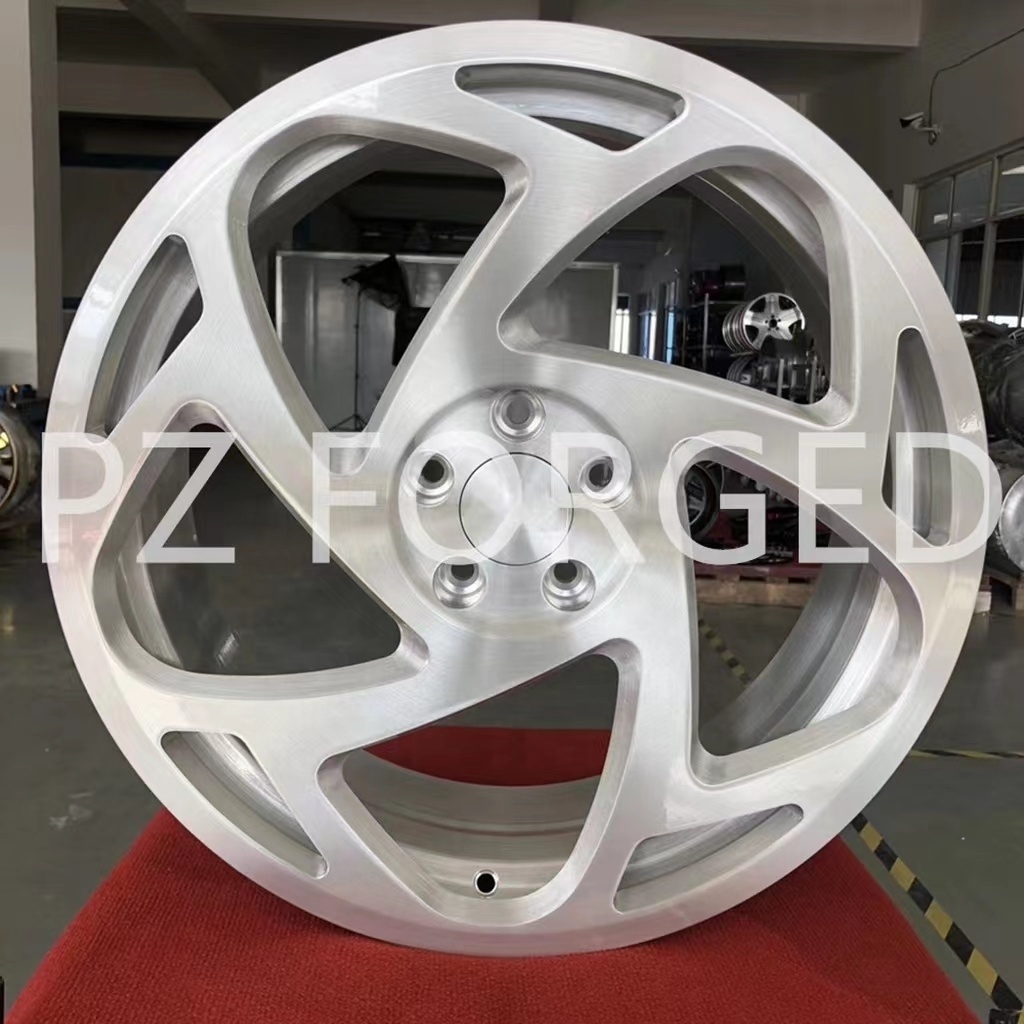 Pengzhen Forged 6061 Aluminum Alloy 18 19 20 5x112 Brush Finishing Monoblock Car Wheels For Audi a3 s8 q7 r8 Sq5