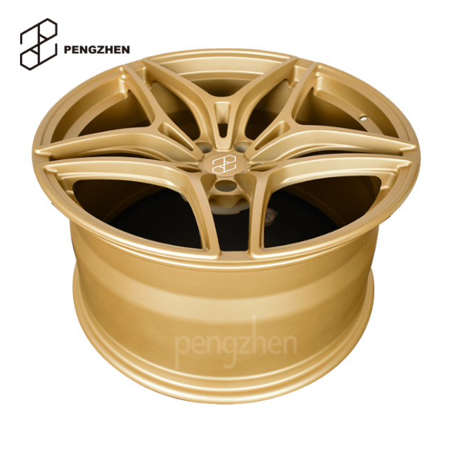 Pengzhen 5 Spoke Alloy Forged  Wheels Bronze 18 22 inch Monoblock Black Silver Rims  for McLaren 600LT 765LT 720S F1