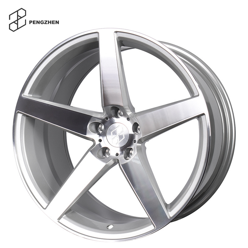 Pengzhen Diamond Five Spoke Cutting 5x120 20 inch 5 Star Spoke Forged Alloy Passenger Car Wheels for BMW X5