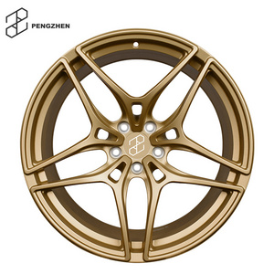 Pengzhen 5 Spoke Alloy Forged  Wheels Bronze 18 22 inch Monoblock Black Silver Rims  for McLaren 600LT 765LT 720S F1