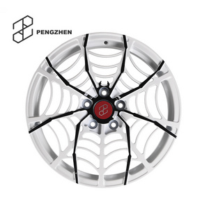 Pengzhen Spider Fashion White And Black Rims 5x114.3 18 Inch Passenger Car Alloy Wheels For 2020 Honda Civic LX