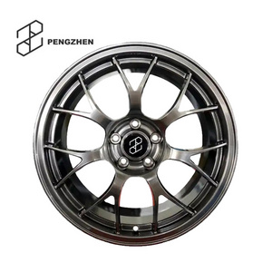 Pengzhen Hyper Black Monoblock 18 20 22 inch 5 Holes 7 Spoke Forged Alloy Aluminum Rims For BMW e60 Mercedes