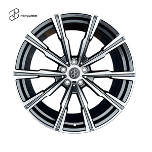 Pengzhen 20 22 inch Gunmetal Gray Diamond Cutting Disc 5 Spoke Rims 5 Holes Forged Wheels for BMW