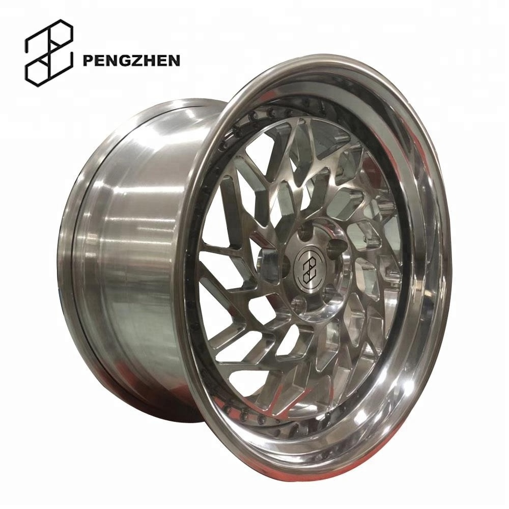 Pengzhen Custom 19 20 22 Inch 20x12 Step Lip Deep Dish Wheels 2 Piece 5 Lug  5x114.3 5x120 Racing Aluminum Alloy Wheels Rims