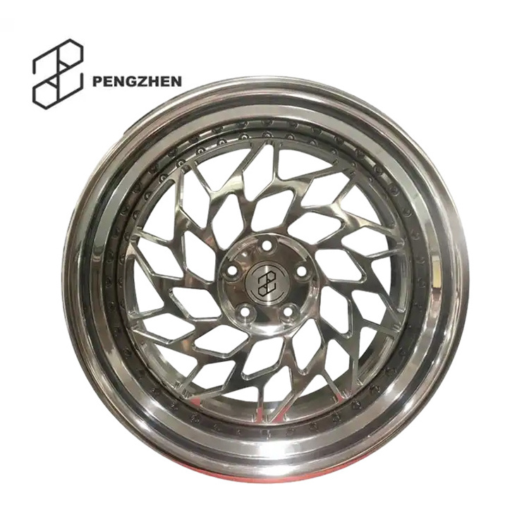 Pengzhen Custom 19 20 22 Inch 20x12 Step Lip Deep Dish Wheels 2 Piece 5 Lug  5x114.3 5x120 Racing Aluminum Alloy Wheels Rims