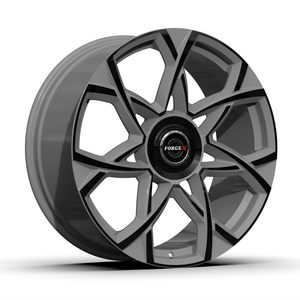 Customizable Alloy Aluminum Black and White Interlaced Spokes Forged Wheel Rims 19 20 21 22 Inch 5x130 For Porsche Cayenne 2