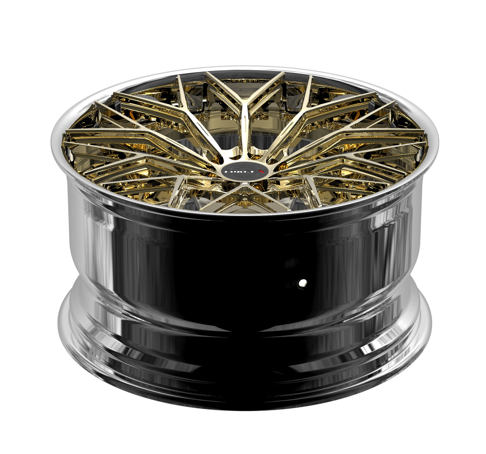 Customizable forged wheels forgiato 2 pcs chrome gold rim 17 18 19 20 21 22 23 24 inch rims 5x114.3 18 5x120 2/3 piece wheels