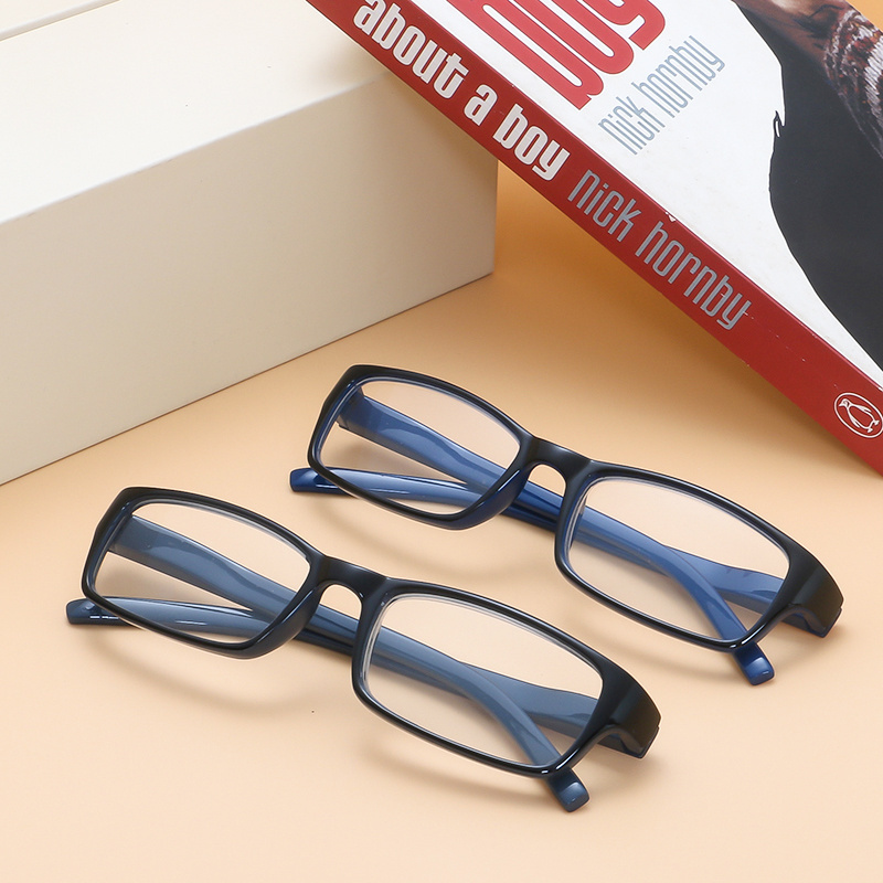 BLONGU READING GLASSES Spring Hinge Comfort Readers Plastic Glasses for reading