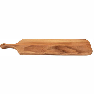 Acacia Wooden Cutting Board  Wood Board Serving Tray for Bread and Cheese with Handle