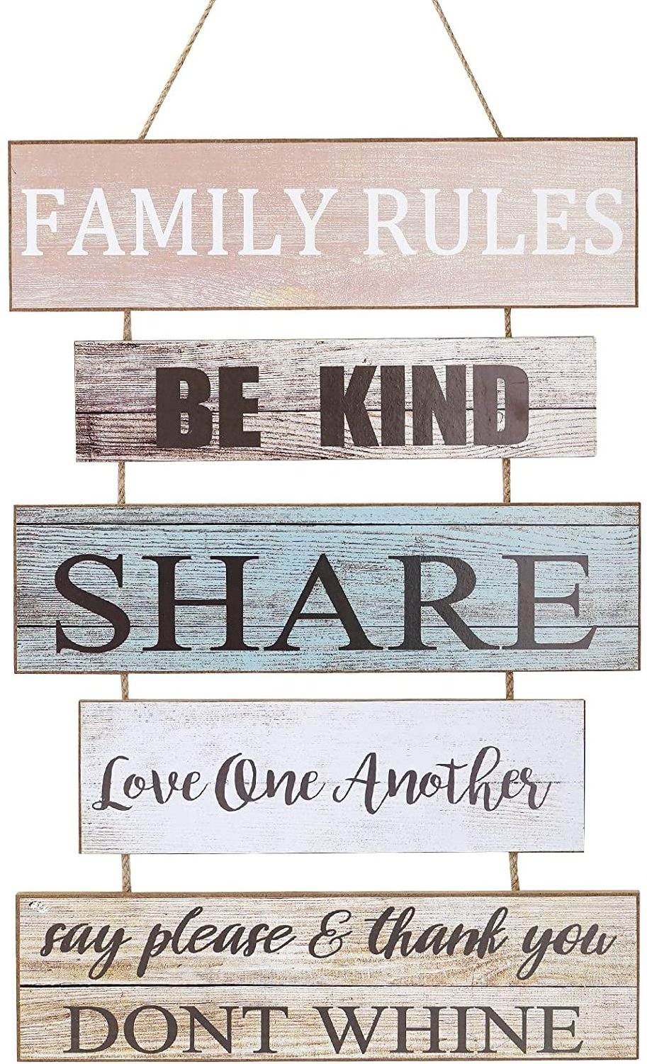 Rustic Wall Hanging Sign Wooden Bathroom Rules Sign Decor Wall Art Sign for Your Toilet