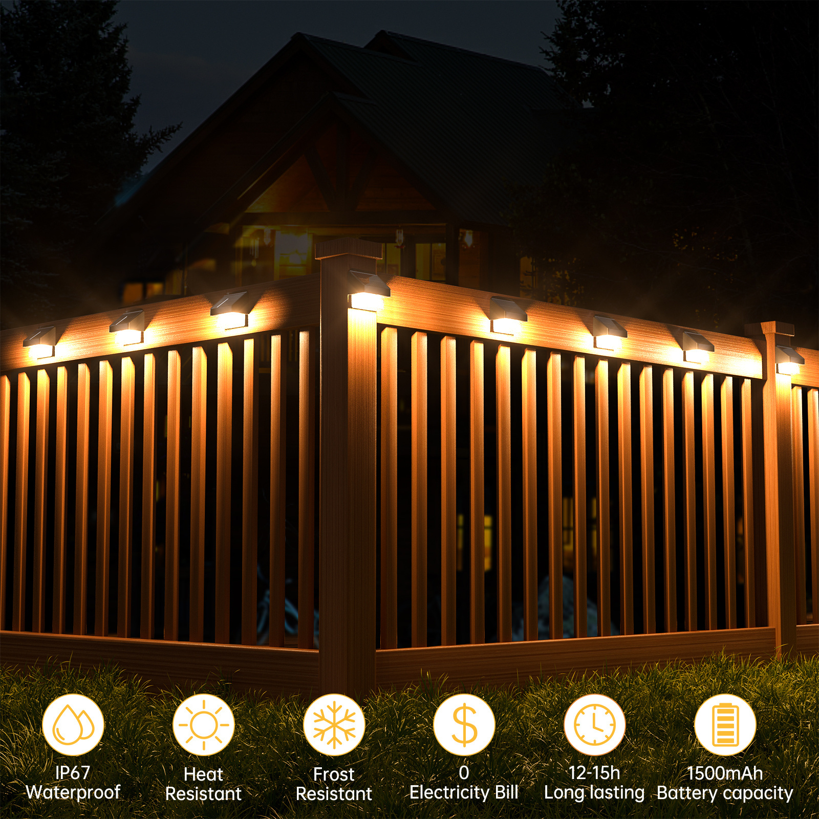 Wholesale Dusk to Dawn for Outside Deck Porch Garden Patio Hotel Wall Mounted Outdoor Fence Solar Lights Led Solar Wall Light