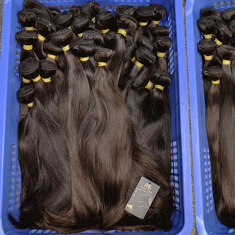 Wholesale Raw Single Donor Vietnamese Indian Natural Virgin Cuticle Aligned Human Hair Bundles Raw Mink Virgin Human Hair Vendor