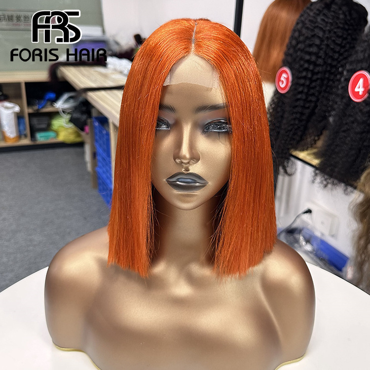 2x6 HD Lace Closure SDD Vietnam Bone Straight Hair Transparent Lace Bob Short Wig Short 12A Raw Hair for Black Women Human Hair