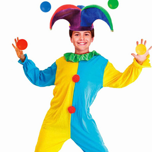 Hotsale Carnival toy kids fascinations colorful  halloween clown costume