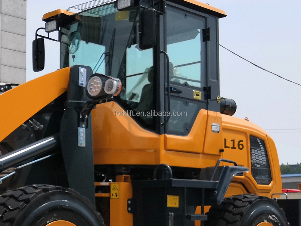 2024 Factory price China Top Brand Loaders New Loader 1.6 Ton Mini Tractor Wheel Loader L16 With Attachments for sale