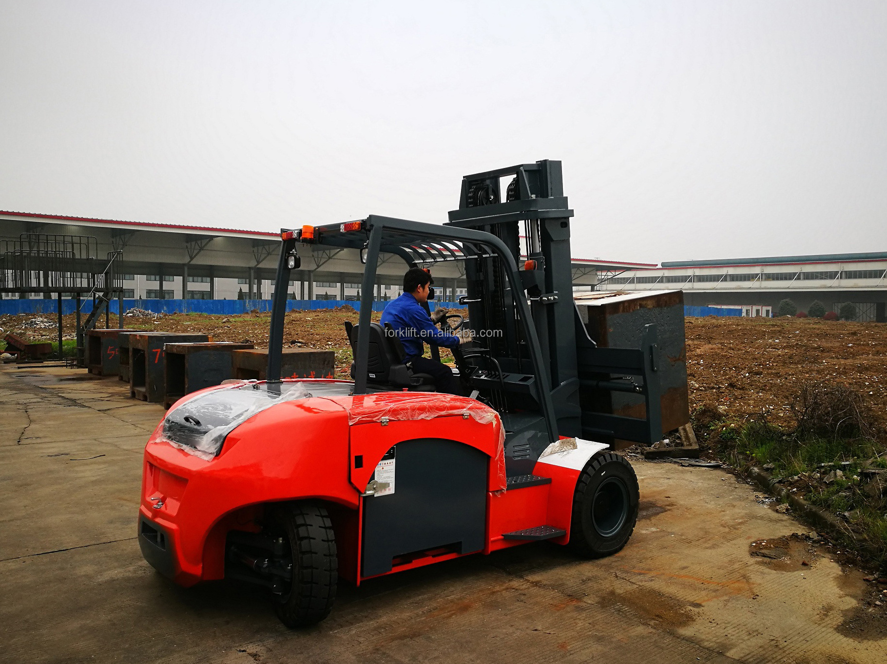 HELI 12 TON 10 TON 8.5 TON diesel forklift heavy forklift truck price CPCD100 CPCD85 CPCD120