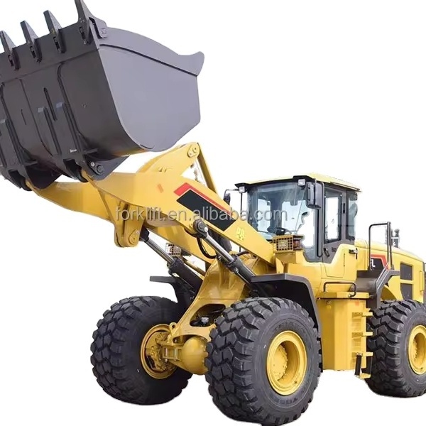 china 6.5Ton Garden Tractor Wheel Loader FL968H For Earthmoving With Snow Plow on Hot Sale